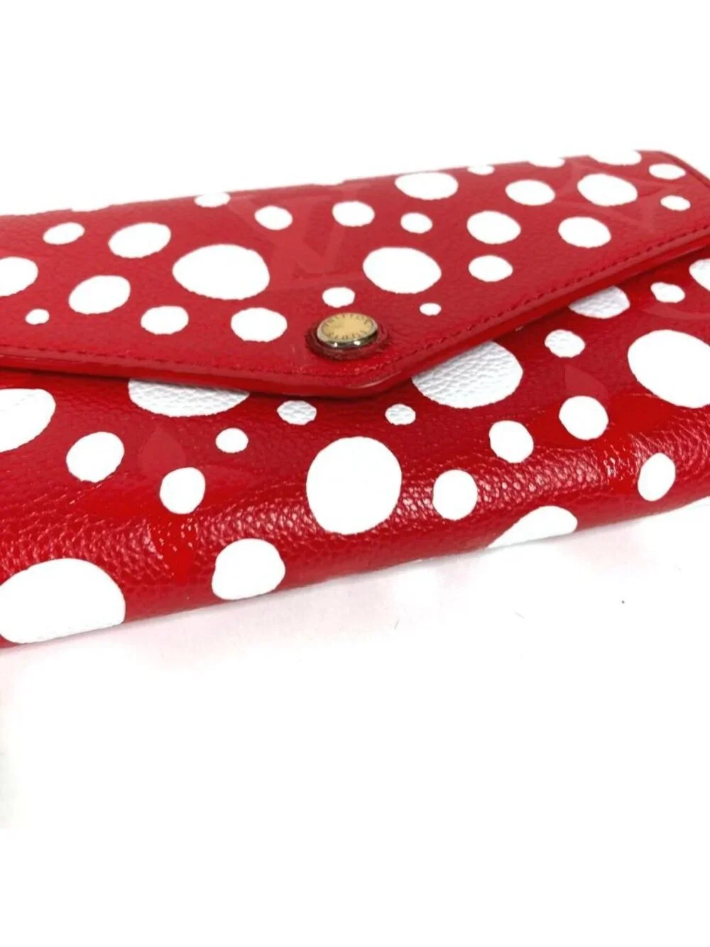 Louis Vuitton Wallet Portefeuille Sarah NM Leather Yayoi Kusama